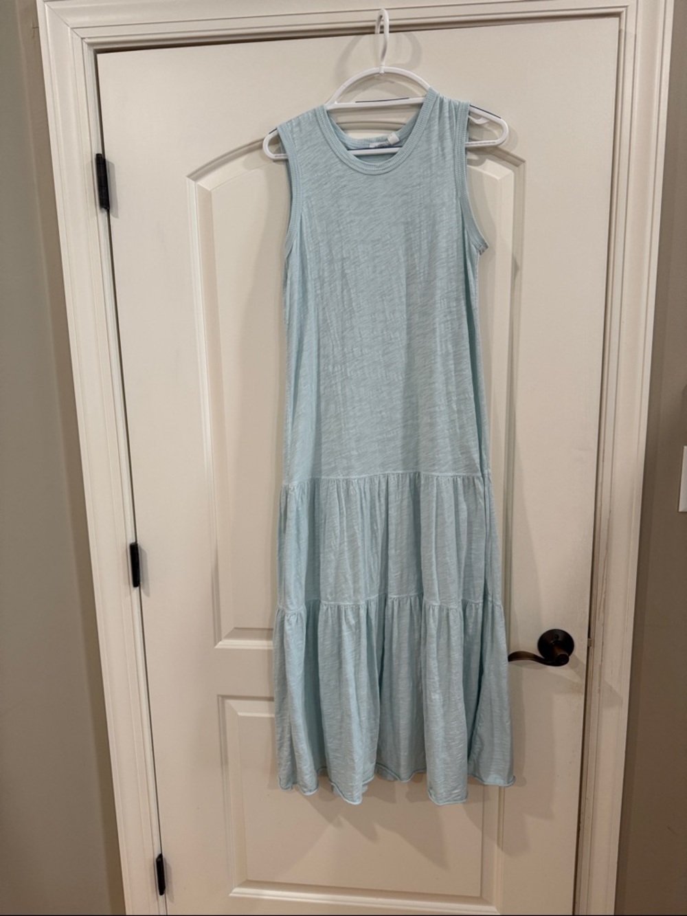 Wilt sleeveless cotton drop waist maxi dress